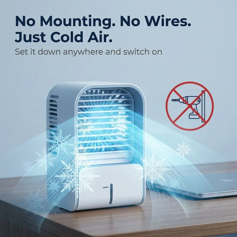 FrostCooler No Mounting No Wire Portable Cooling Demonstration